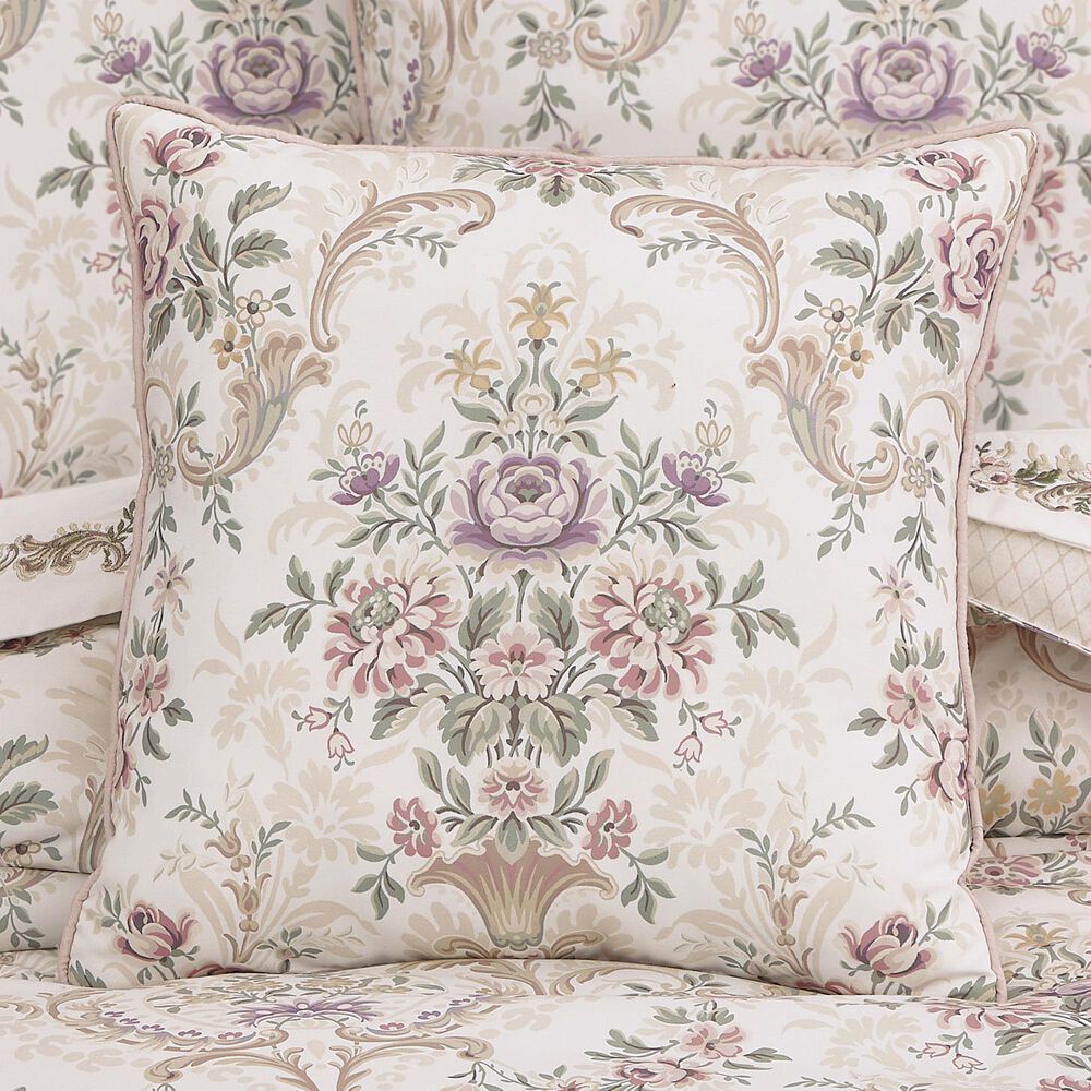 J. Queen New York Avant Garden 18&quot; Square Throw Pillow in Blush, , large