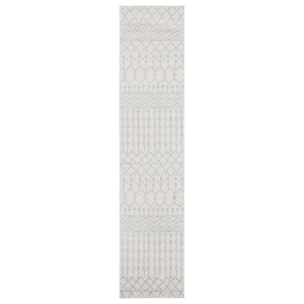 Safavieh Tulum TUL270D 2" x 8" Ivory and Light Grey Runner, , large