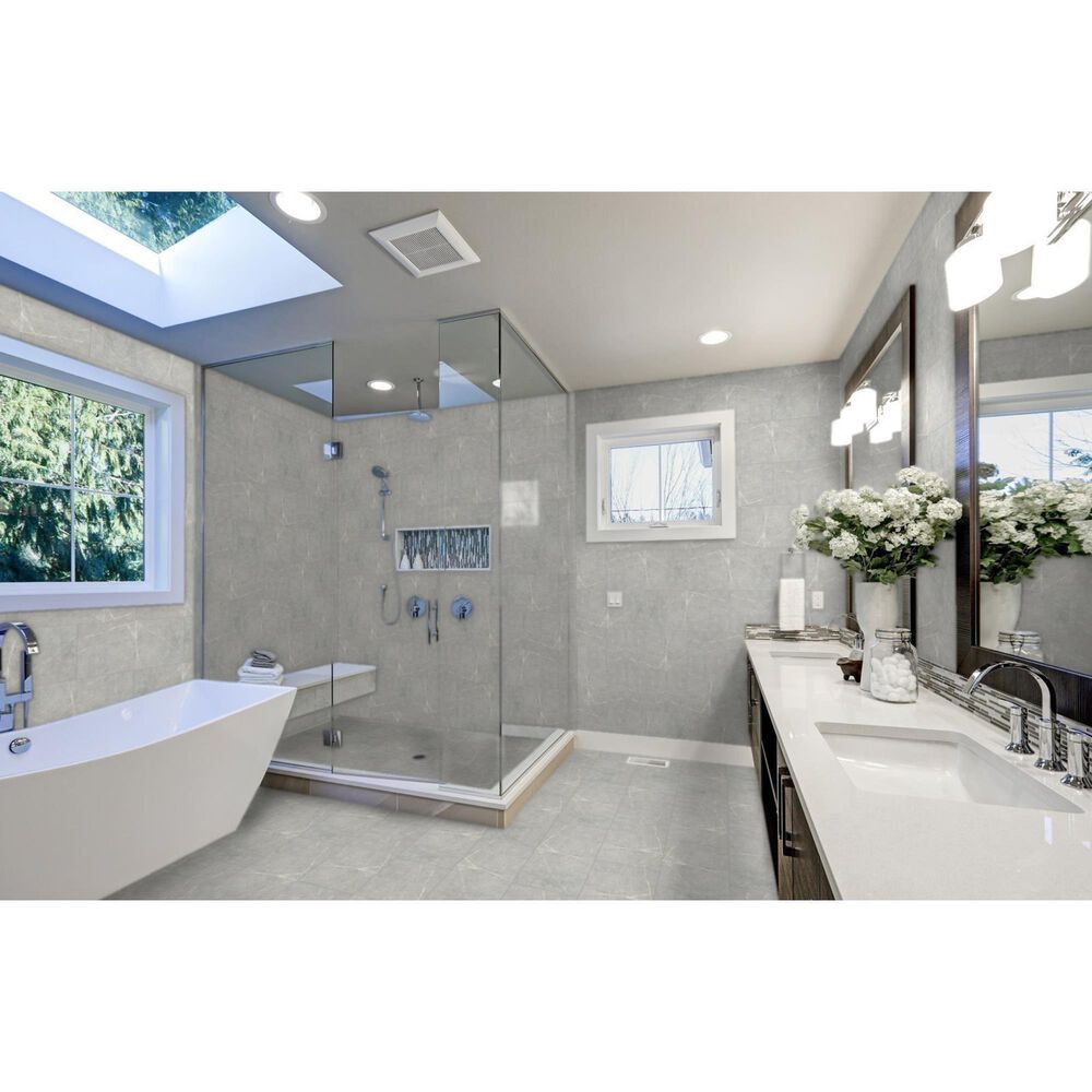 Emser Sterlina Gray 12&quot; x 24&quot; Polished Porcelain Tile, , large