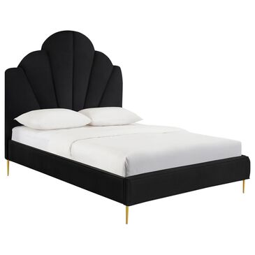 Tov Furniture Bianca Queen Upholstered Platform Bed in Black, , large