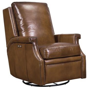 Hooker Furniture Collin Swivel Glider Recliner in Brown, , large