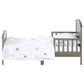 Foundations Worldwide Hampton Toddler Bed with Rails in Dapper Gray, , large