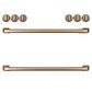 Cafe Handle and Knob Kit for Range in Brushed Bronze, , large