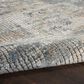 Nourison Quarry Abstract 2"2" x 3"9" Blue and Beige Area Rug, , large