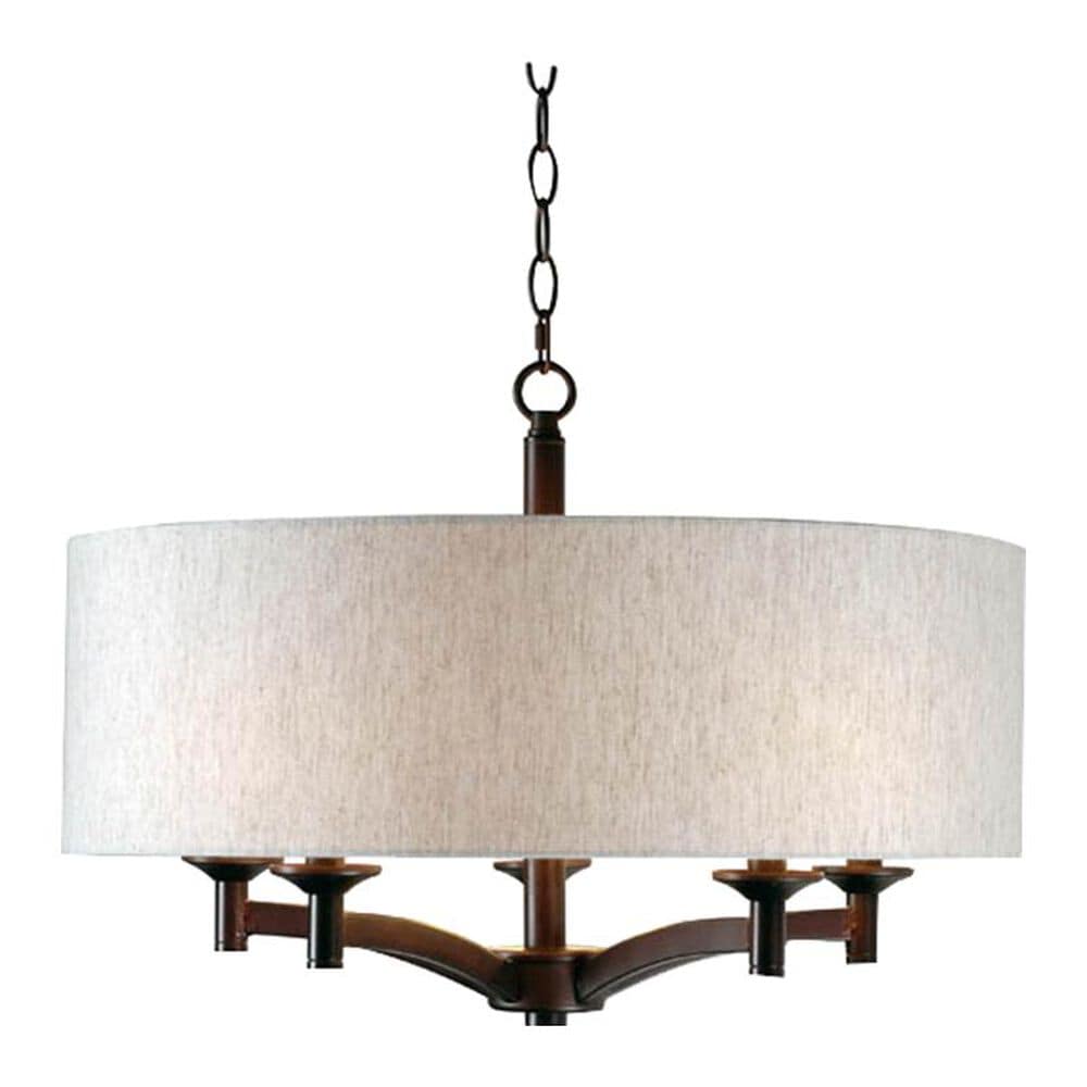Kenroy Rutherford 5-Light Pendant in Oil Rubbed Bronze, , large