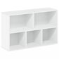 HOMLUX 5-Cube Reversible Storage Bookshelf in White, , large