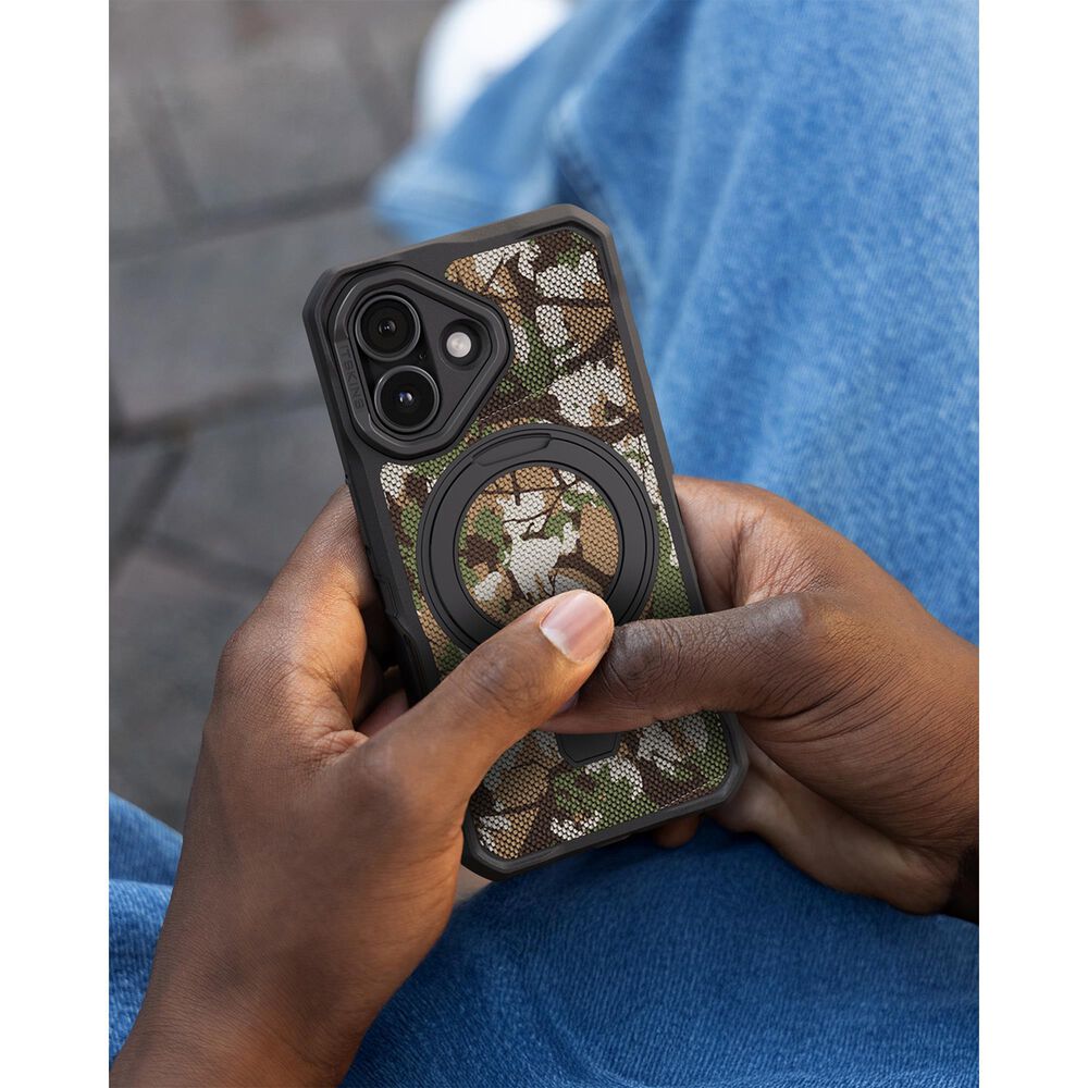 ITSkins Supreme_R Stand Nylon MagSafe Case for Apple iPhone 17 - Camouflage Green, , large