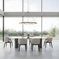 Casabianca Home Luca Dining Table - Smoked Base/Wave Glass, , large