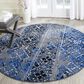 Safavieh Adirondack ADR111G-6R 6" x 6"  Silver/Multi Round Rug, , large