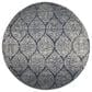 Safavieh Madison MAD604G 9" Round Navy and Silver Area Rug, , large