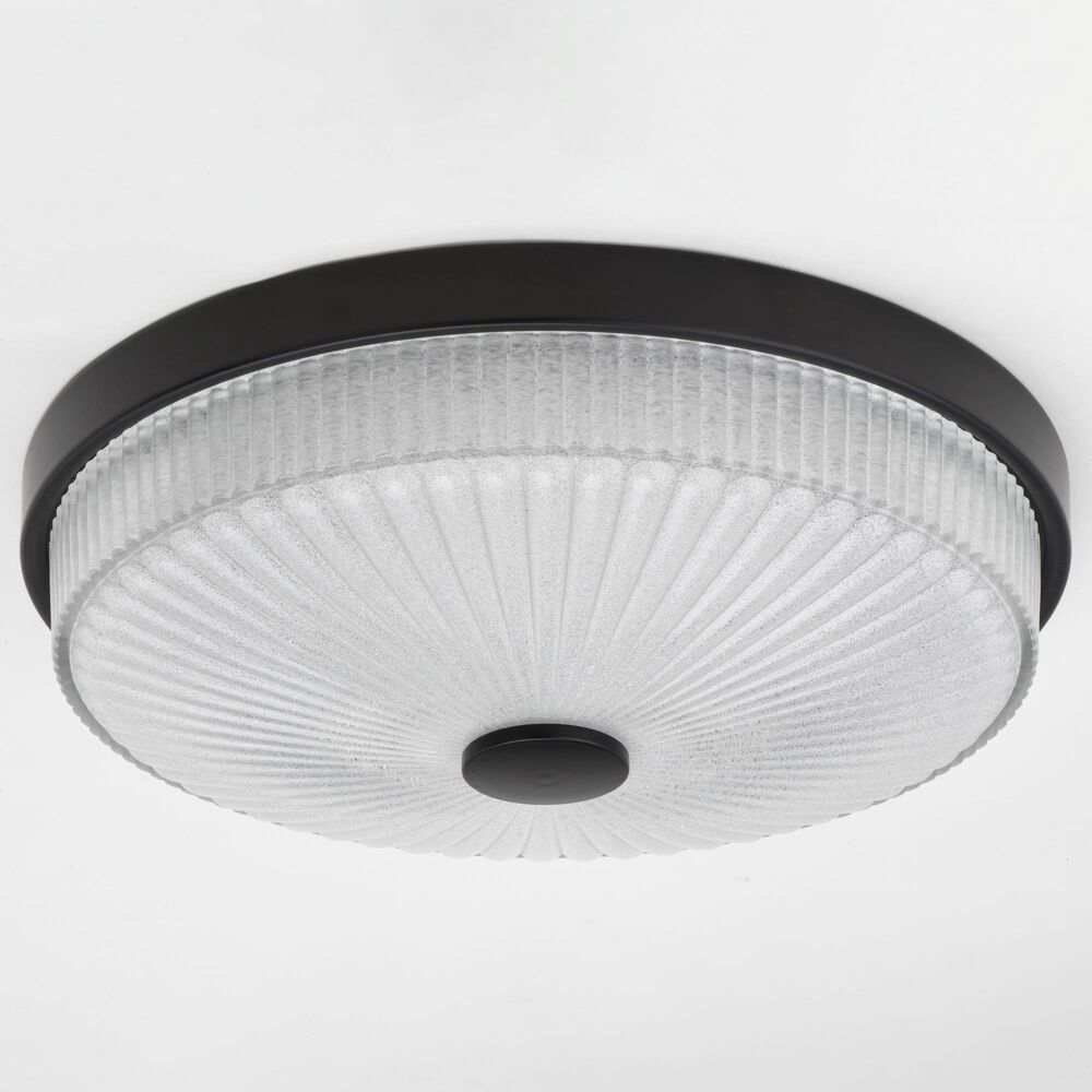 Vaxcel Preston 1-Light Flush Mount in Matte Black, , large