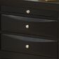 Pacific Landing Briana 2 Drawer Nightstand in Black, , large