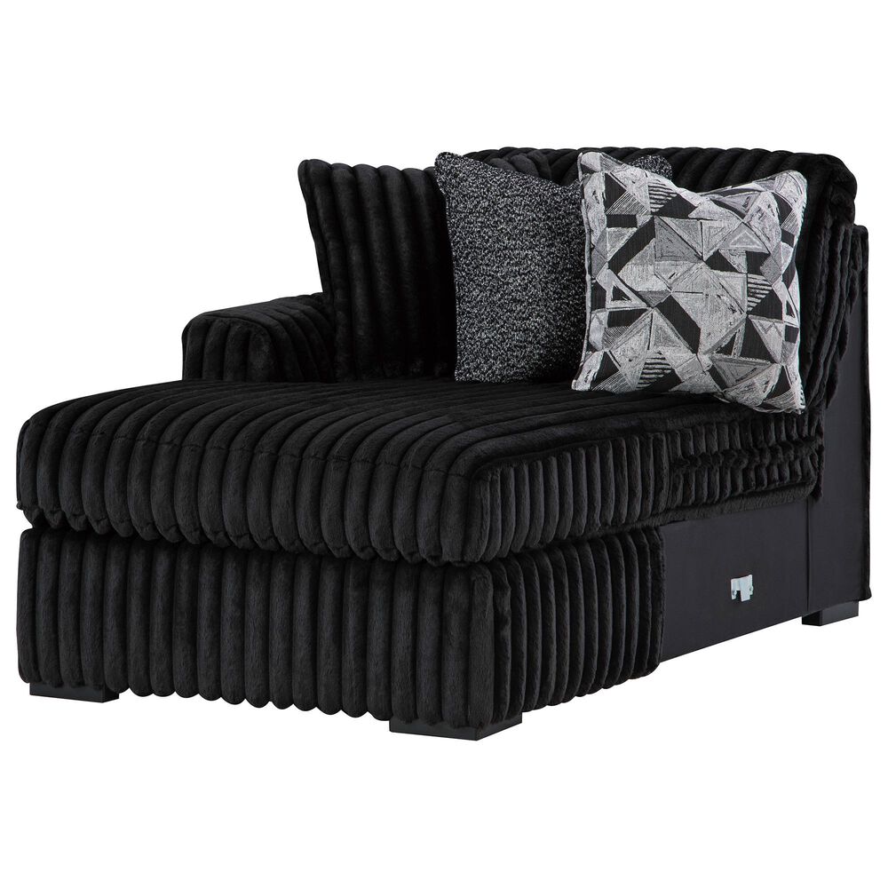 Ashley Midnight-Madness 4-Piece Sectional with Left-Facing Chaise in Onyx, , large