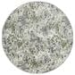 Radici USA Livigno Floral 7"10" Round Green Area Rug, , large