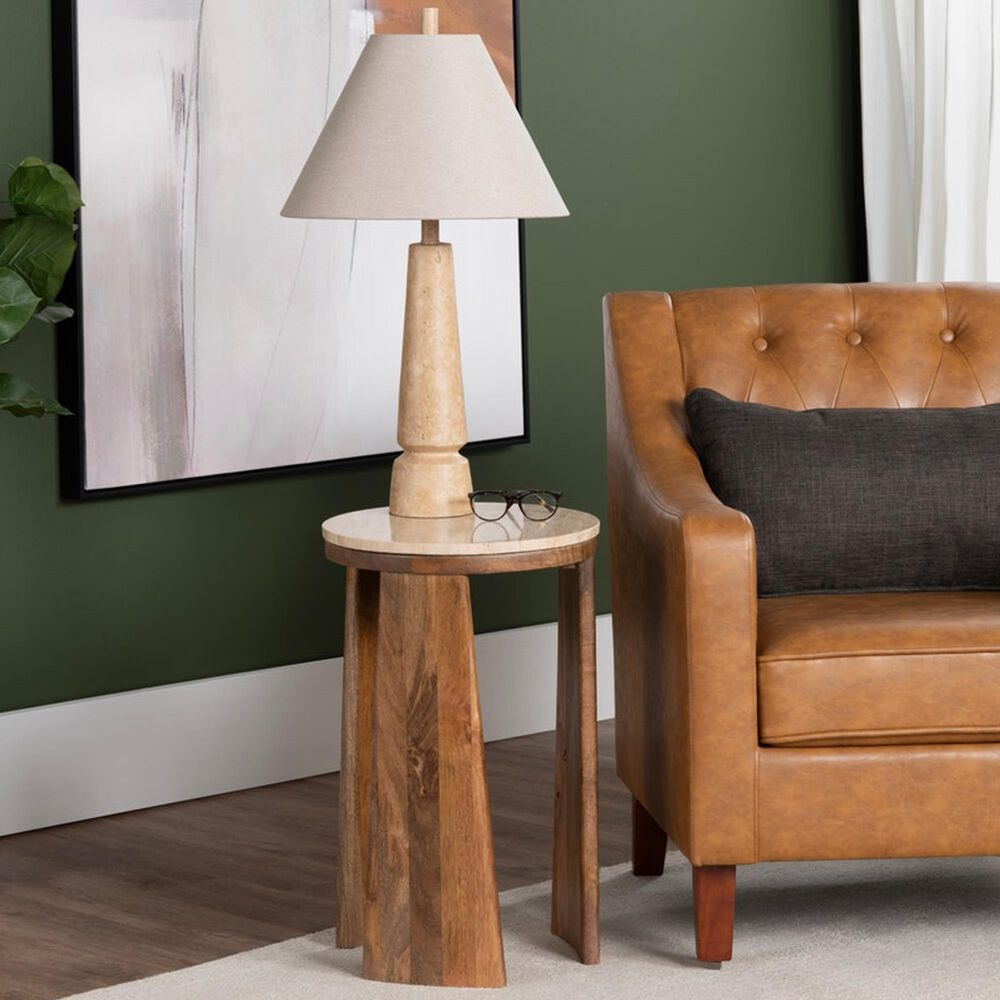 Crestview Collection Butler Aged Column Table Lamp, , large