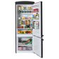 Unique Appliances Classic Retro 17 Cu. Ft Bottom Mount Refrigerator in Matte Black, , large