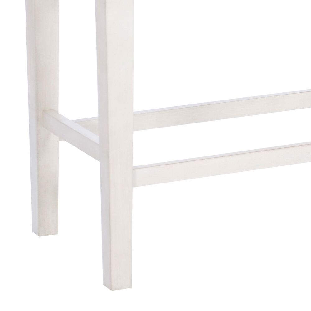 Linon Home Decor Marcum Counter Bench with Grey Cushion in Cream, , large