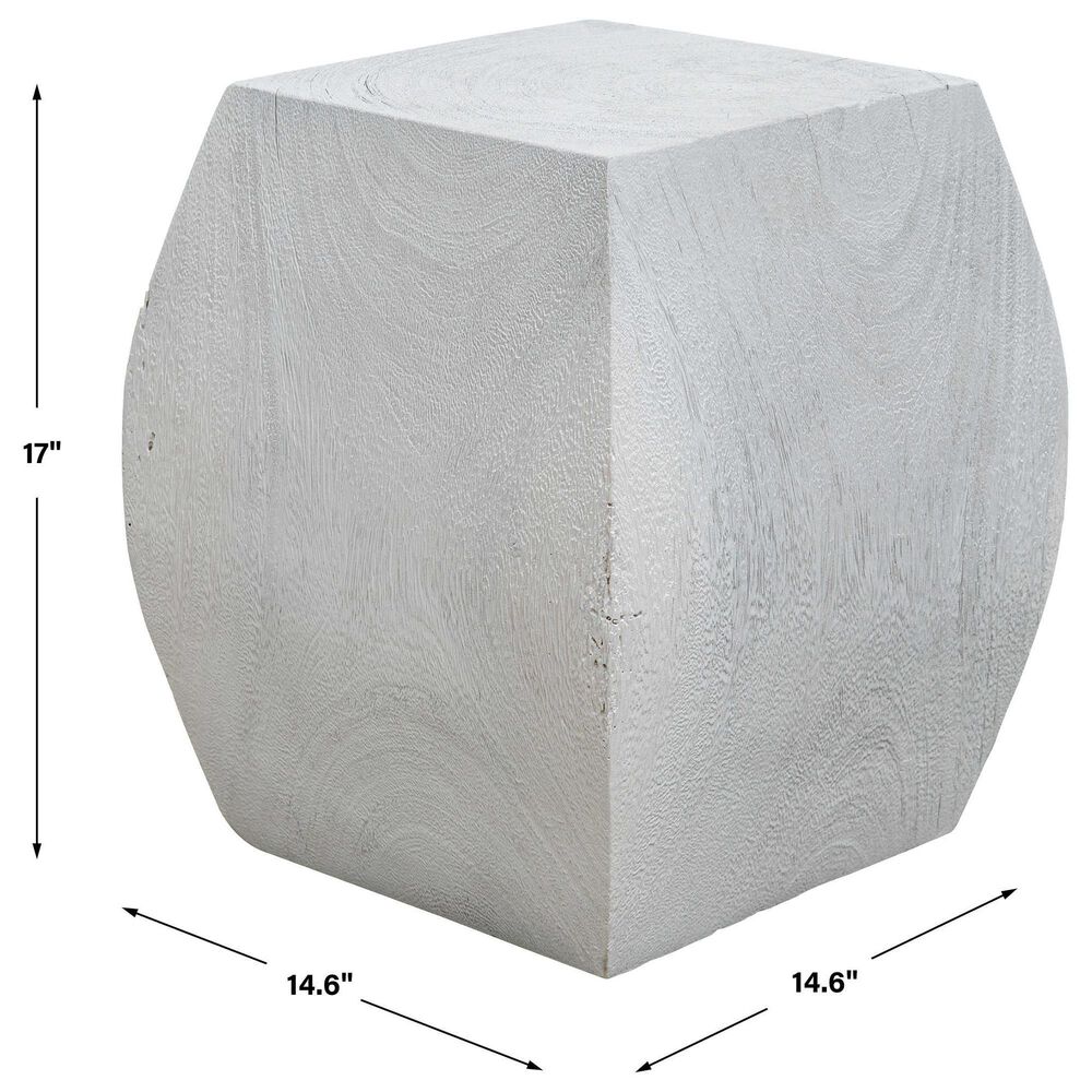 Uttermost Grove Accent Stool in Ivory, , large