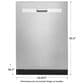 Whirlpool Quiet Dishwasher with 3rd Rack in Stainless Steel, , large