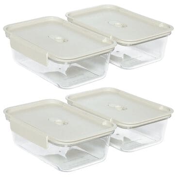 KitchenAid 4.3-Cup Tritan Small Storage Container in Porcelain (Set of 4), , large