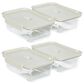 KitchenAid 4.3-Cup Tritan Small Storage Container in Porcelain (Set of 4), , large