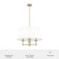 Hunter Briargrove 4-Light Chandelier in Painted Modern Brass, , large