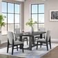 Mayberry Hill Portland Rectangular Trestle Dining Table in Black - Table Only, , large