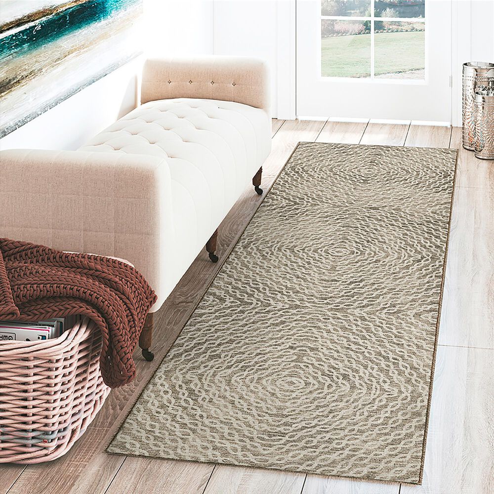 Dalyn Rug Company Brisbane 2&#39;3&quot; x 7&#39;6&quot; Mink Runner, , large