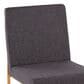 Lumisource Fuji Side Chair with Charcoal Cushion in Gold (Set of 2), , large