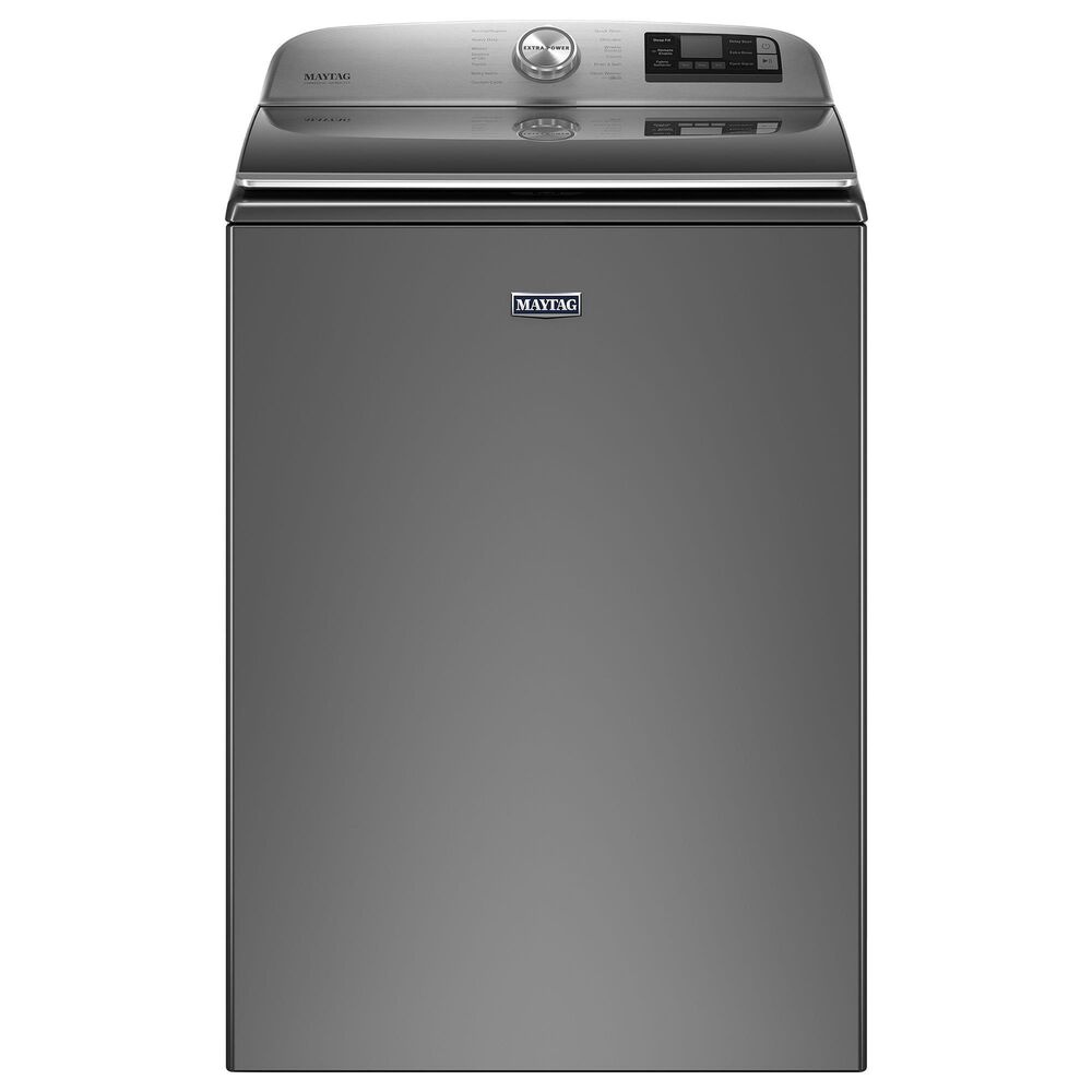 Maytag 5.2 Cu. Ft. Top Load Washer with Agitator in Metallic Slate, , large