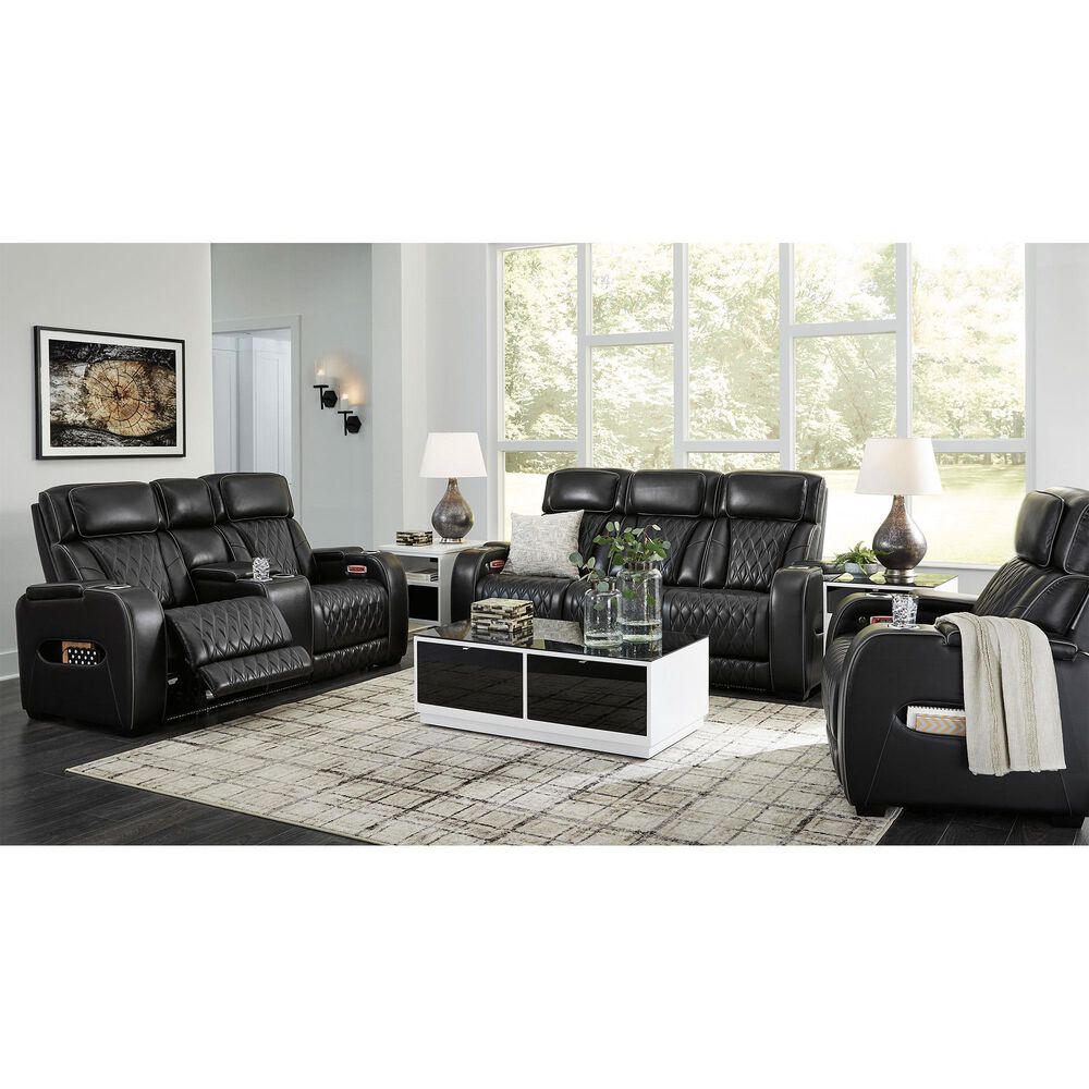 Ashley Boyington 3-Piece Power Reclining Living Room Set in Black, , large