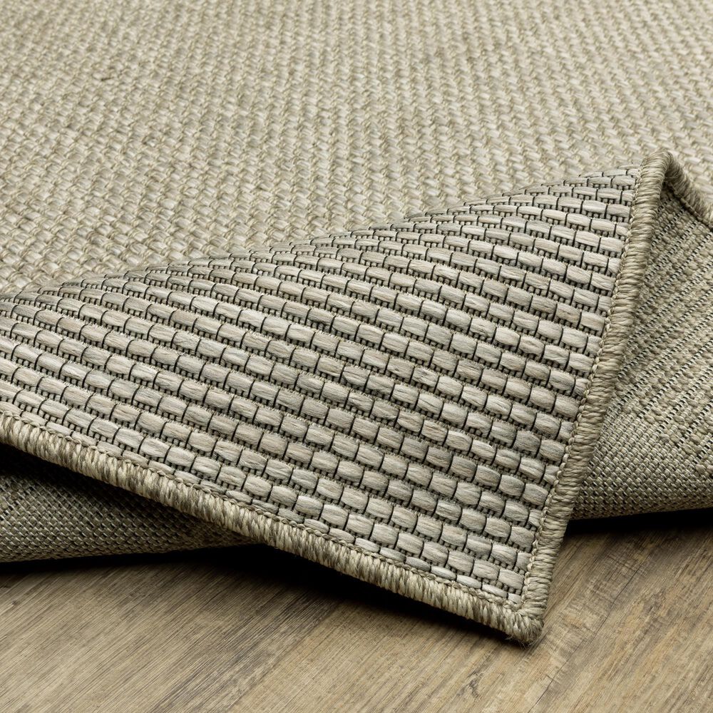 Oriental Weavers Tortuga TR06A 1&#39;10&quot; x 7&#39;6&quot; Beige and Black Runner, , large