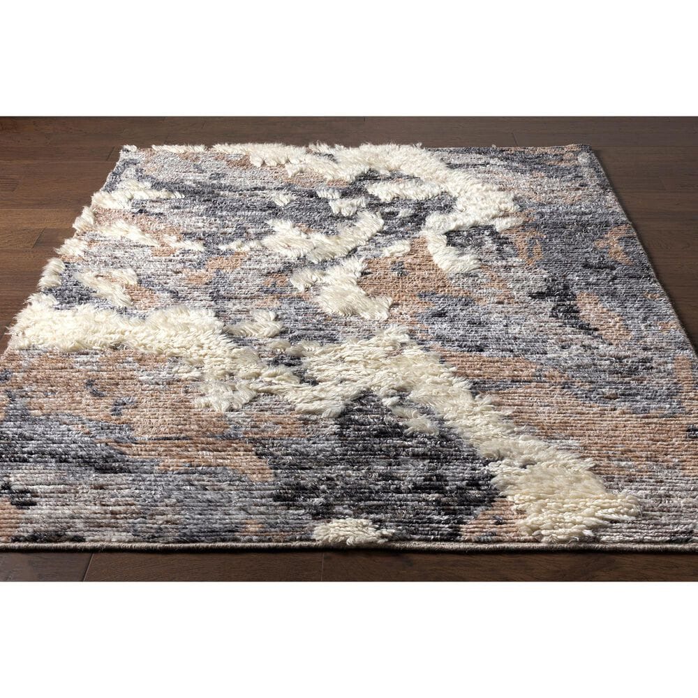 Surya Socrates 8&#39;10&quot; x 12&#39; Cream, Black, Charcoal, Gray and Brown Area Rug, , large