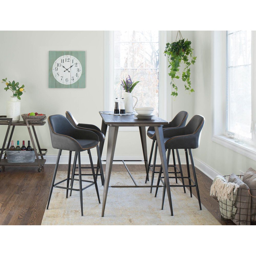 Lumisource Oregon Counter Table in Espresso/Antique, , large