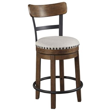 Signature Design by Ashley Valebeck 24.5" Counter Stool with Back in Brown and Black, , large