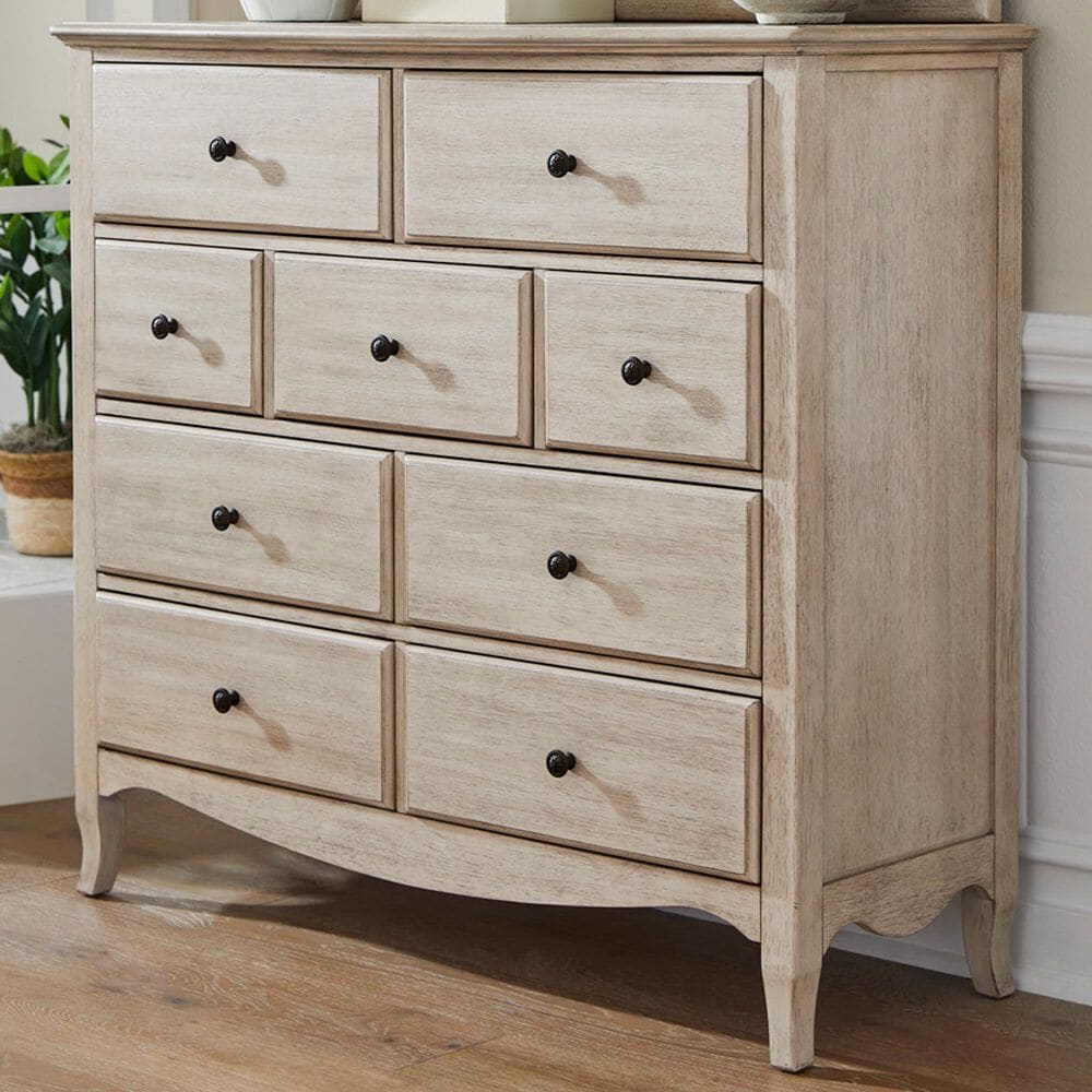 Riva Ridge Provence 9-Drawer Tall Chesser in Linen, , large