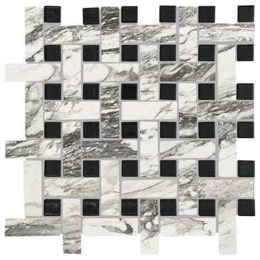 Dal-Tile Divinium Calypso 13-1/8" x 13-1/8" Ceramic Mosaic Sheet, , large