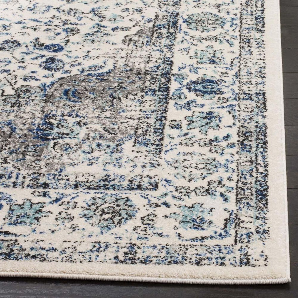 Safavieh Evoke EVK220D-5 5&#39;1&quot; x 7&#39;6&quot; Grey/Ivory Area Rug, , large