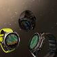Garmin Fenix 8 Sapphire AMOLED Smartwatch 43mm Carbon Gray DLC Titanium Case with Black and Pebble Gray Silicone Band, , large