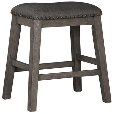 Ashley Caitbrook 24"Backless Counter Height Stool in Antiqued Gray Wash, , large