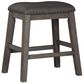 Ashley Caitbrook 24"Backless Counter Height Stool in Antiqued Gray Wash, , large