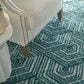Feizy Colton Aqua 3"6" x 5"6" Area Rug, , large