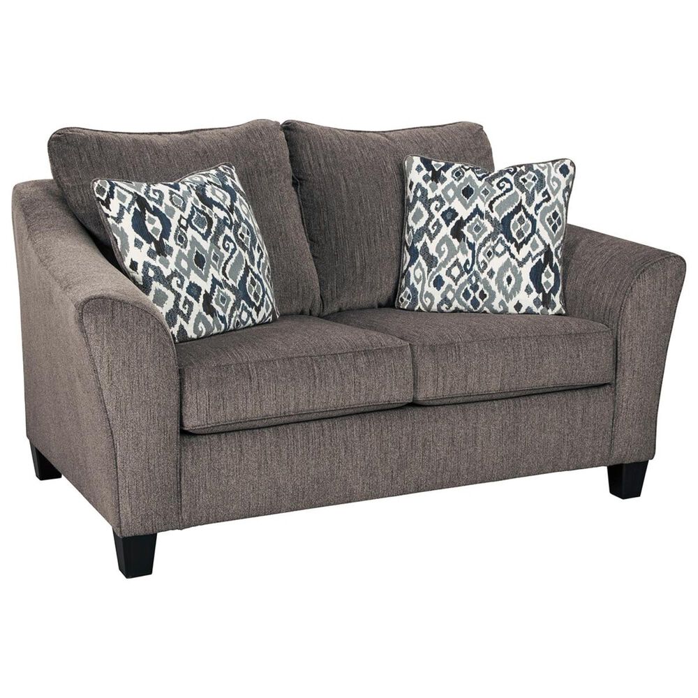 Signature Design by Ashley Nemoli Loveseat in Slate, , large