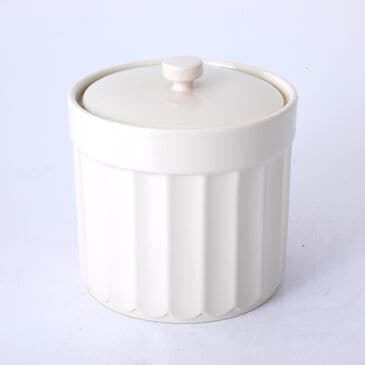 Gibson Overseas, Inc Broadbrook 1.3-Quart Canister with Lid in Cream, , large