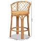 Baxton Studio Orchard Counter Stool in Natural Brown, , large