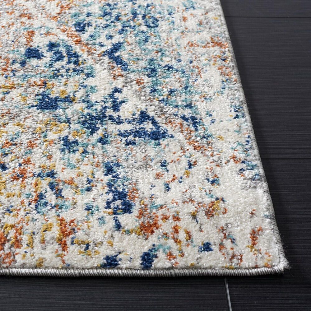 Safavieh Aston ASN728 3&#39; x 5&#39; Ivory and Navy Area Rug, , large