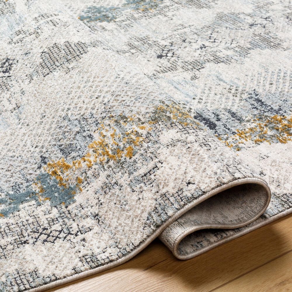 Surya Dresden Off-White, Taupe, Dusty Sage, Ink Blue, Light Gray and Deep Teal 10&#39; x 13&#39;11&quot; Area Rug, , large