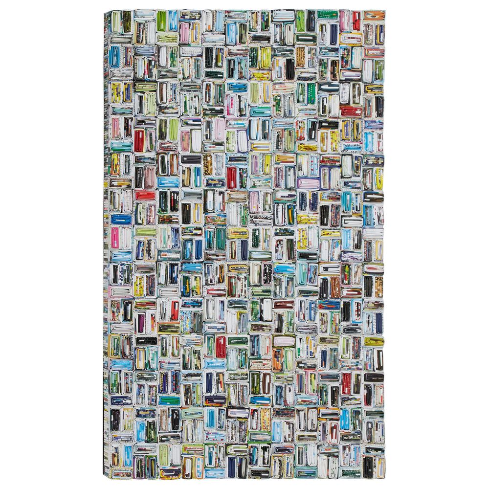 Maple and Jade 23" x 40" Abstract Wall Decor in Multicolor, , large