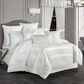 J. Queen New York Epic 4-Piece King Comforter Set in White, , large