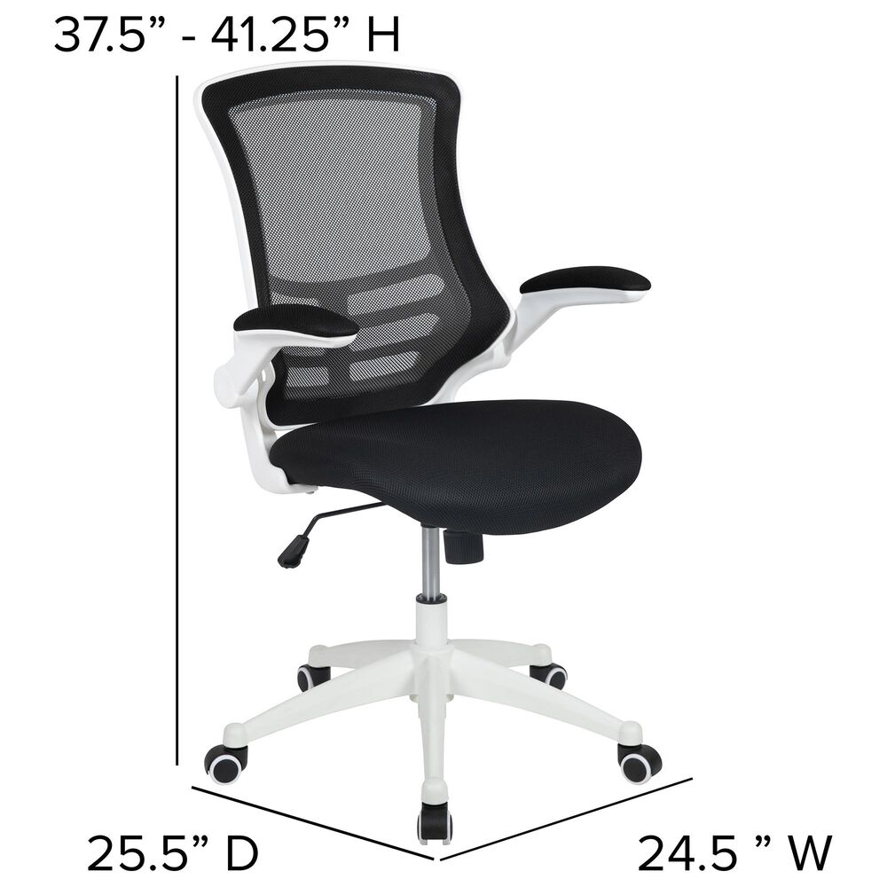 Flash Furniture Swivel Office Chair in Black, , large